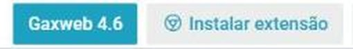 Botão Instalar extensão no topo do GaxWeb
